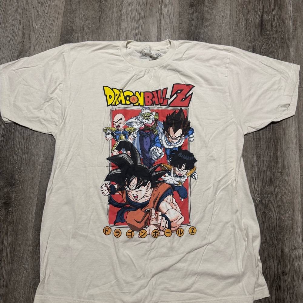 Men’s Dragon Ball Z White Graphic T-Shirt Size XL